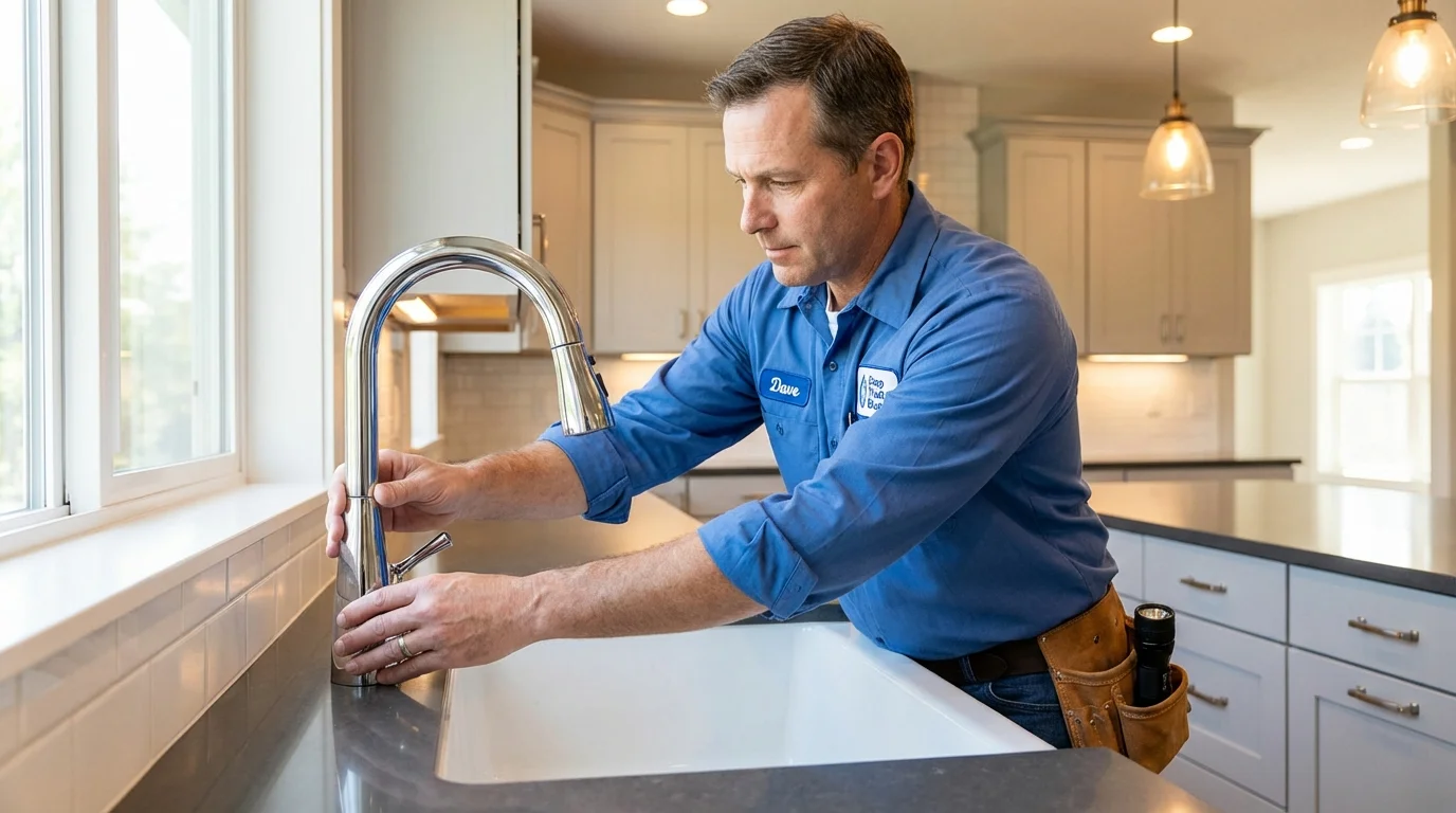 Kitchen faucet installation by Johns Plumbing LLC in Whittier